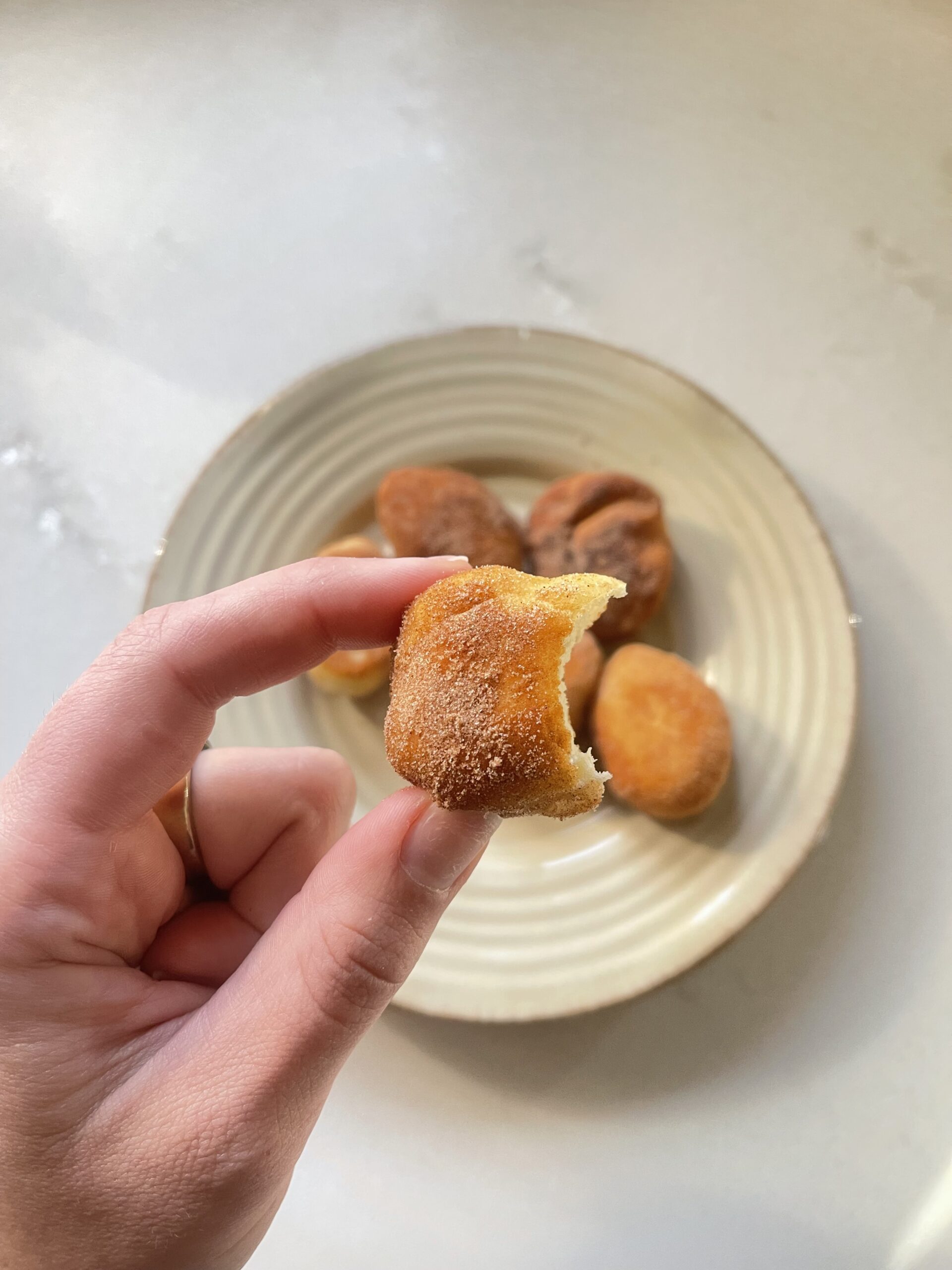 Fluffy Sourdough Donut Holes